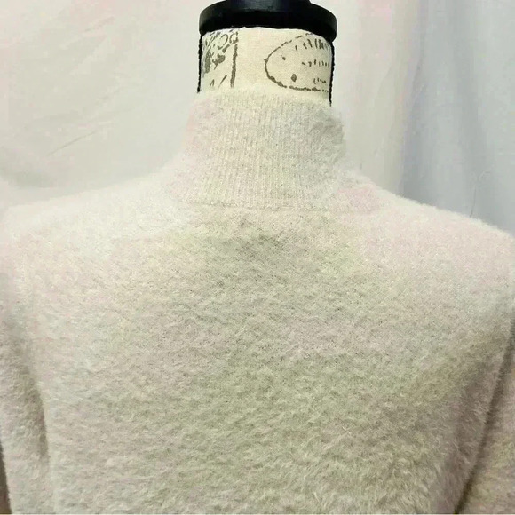 NWT Bailey 44 Cream Fuzzy Sweater Dress Size XL Long Sleeve - Picture 6 of 11